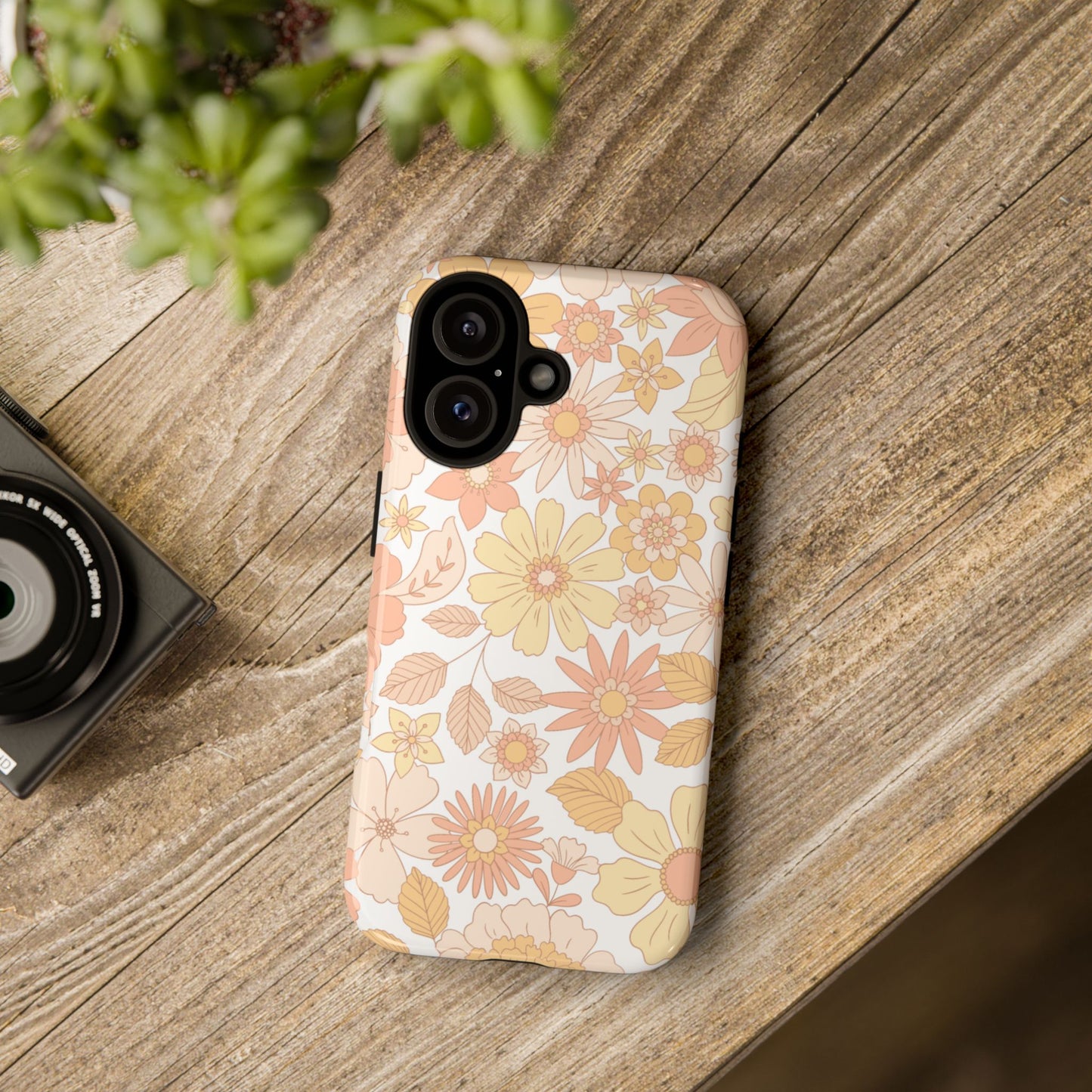 Floral Phone Case - Cute Protective Cover, Girly Gift, Spring Accessory, Unique Design, Floral Pattern Phone Accessory