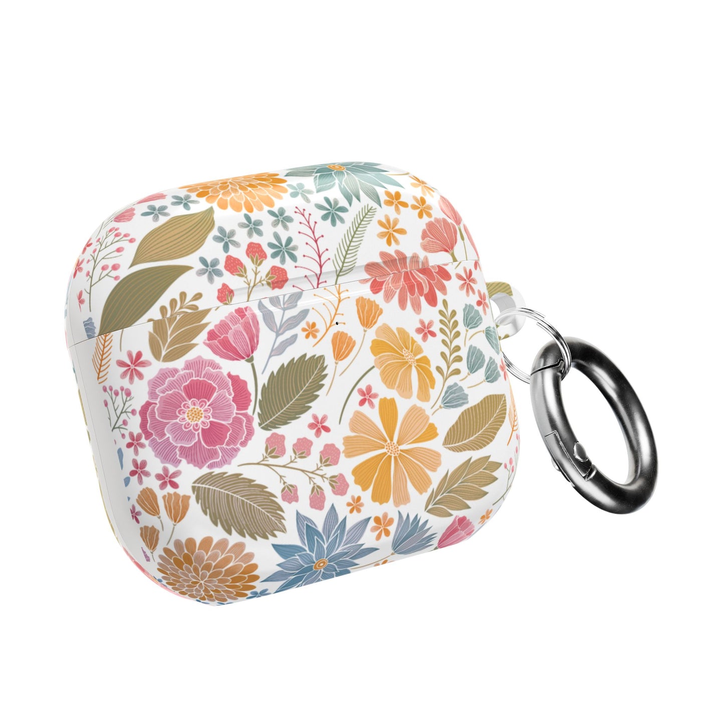 Floral AirPod Cases, Colorful Fun Print, Perfect Gift for Stylish Music Lovers, Custom Earbud Holder, Protective Headphone Covers,
