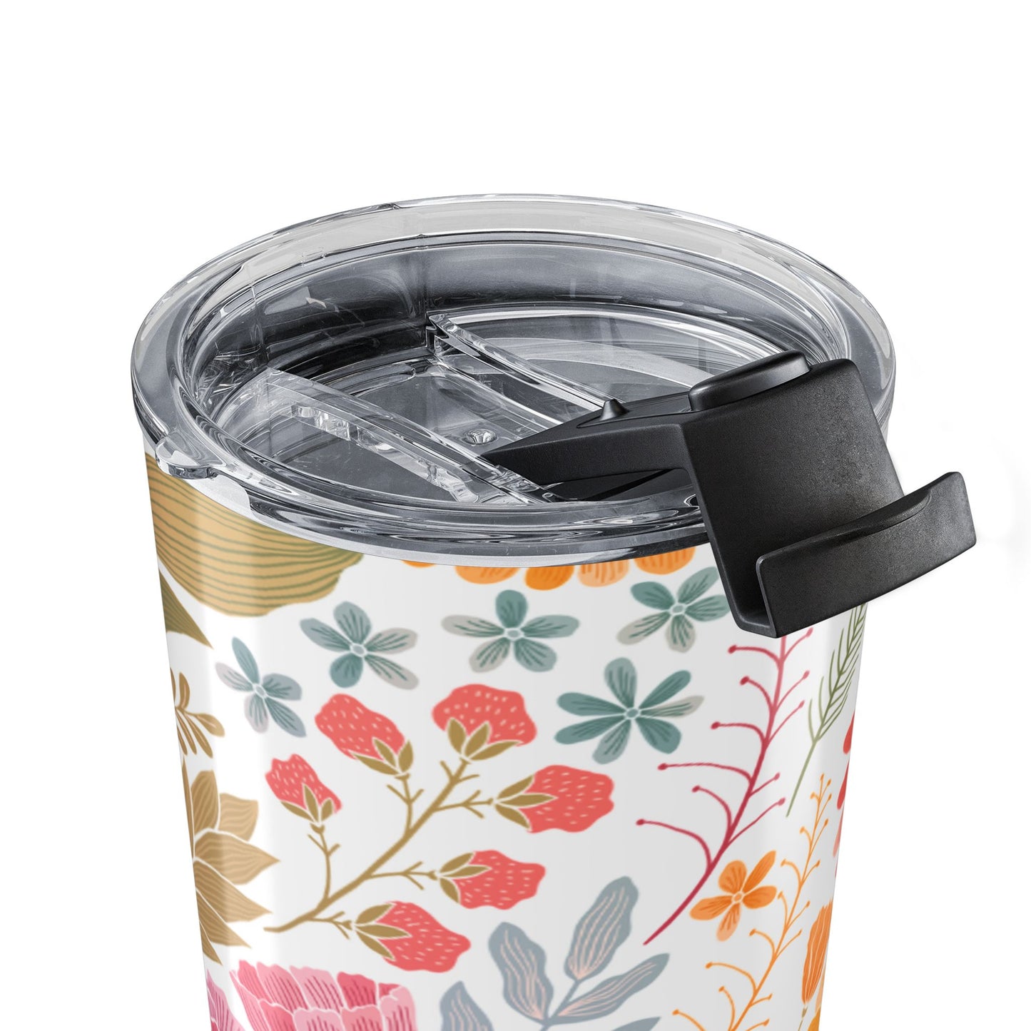 Floral Insulated Tumbler, 20oz Travel Mug, Summer Drinkware, Gift for Her, Eco-Friendly Beverage Tumbler