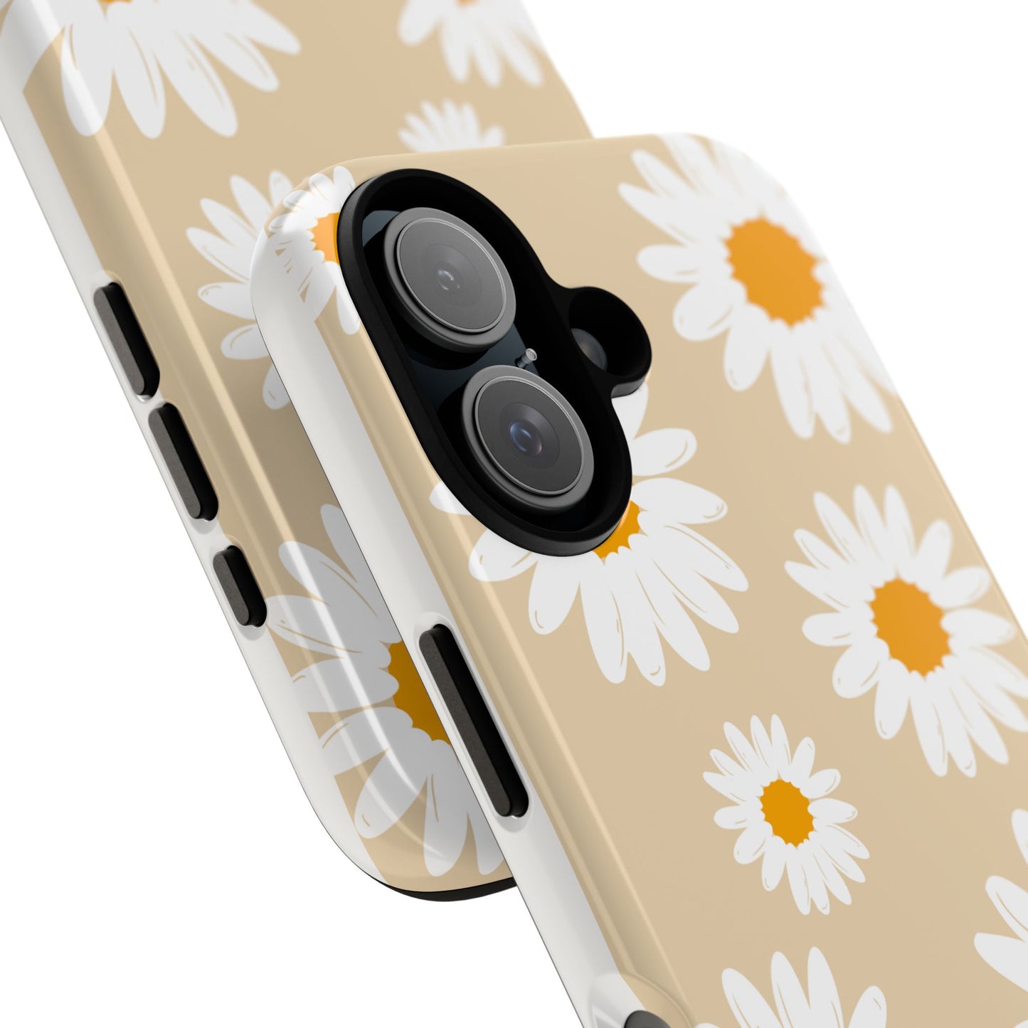 Tough Cases, iPhone Case, Daisy Floral Tan Tough Case - Great Gift or Stocking Stuffer, Phone Cover, Floral Phone Case, Gift for Her, Daisy