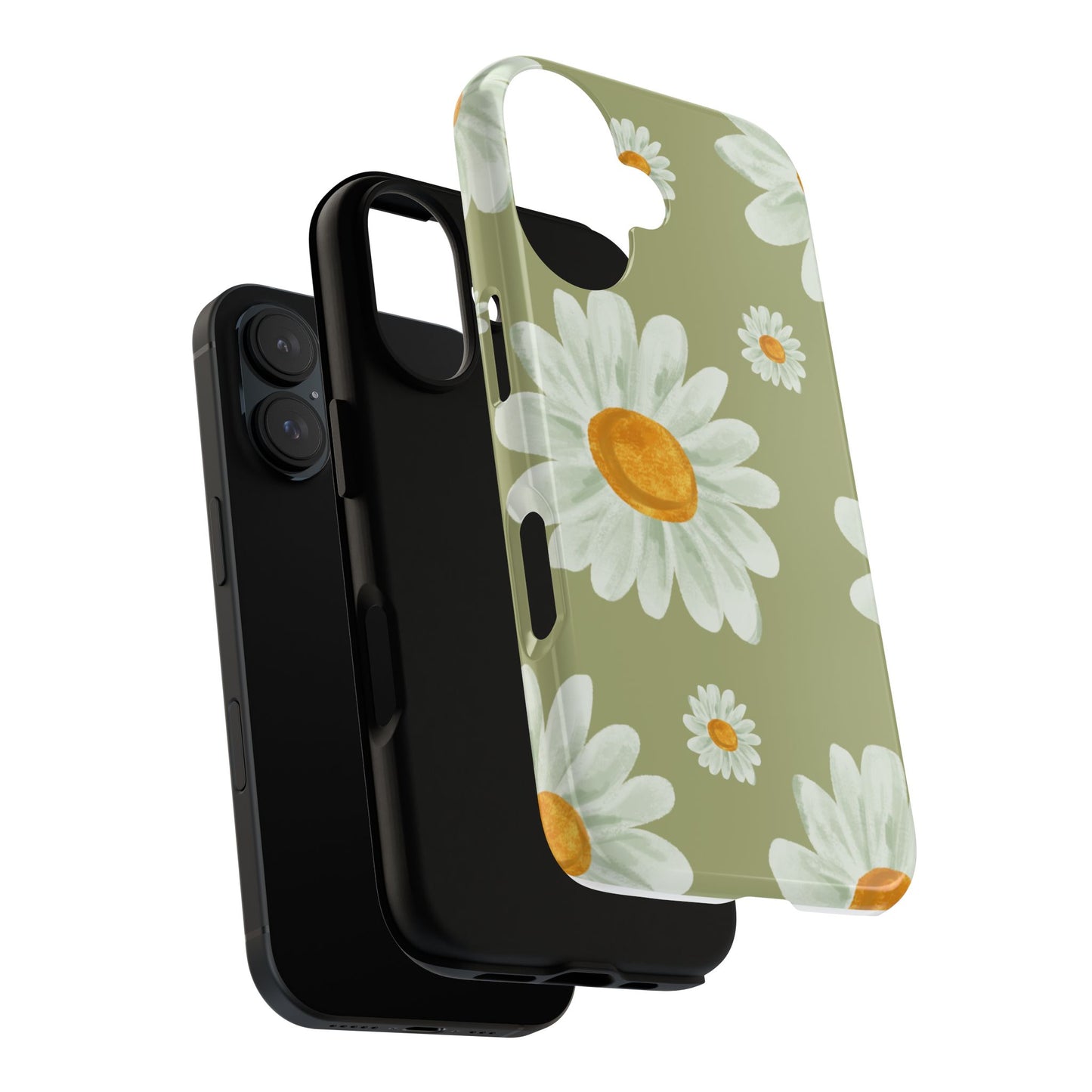 Daisy Phone Case | Floral iPhone Cover, Cute Spring Accessory, Tough Phone Protector, Gift for Her, Nature Lover, Stocking Stuffer