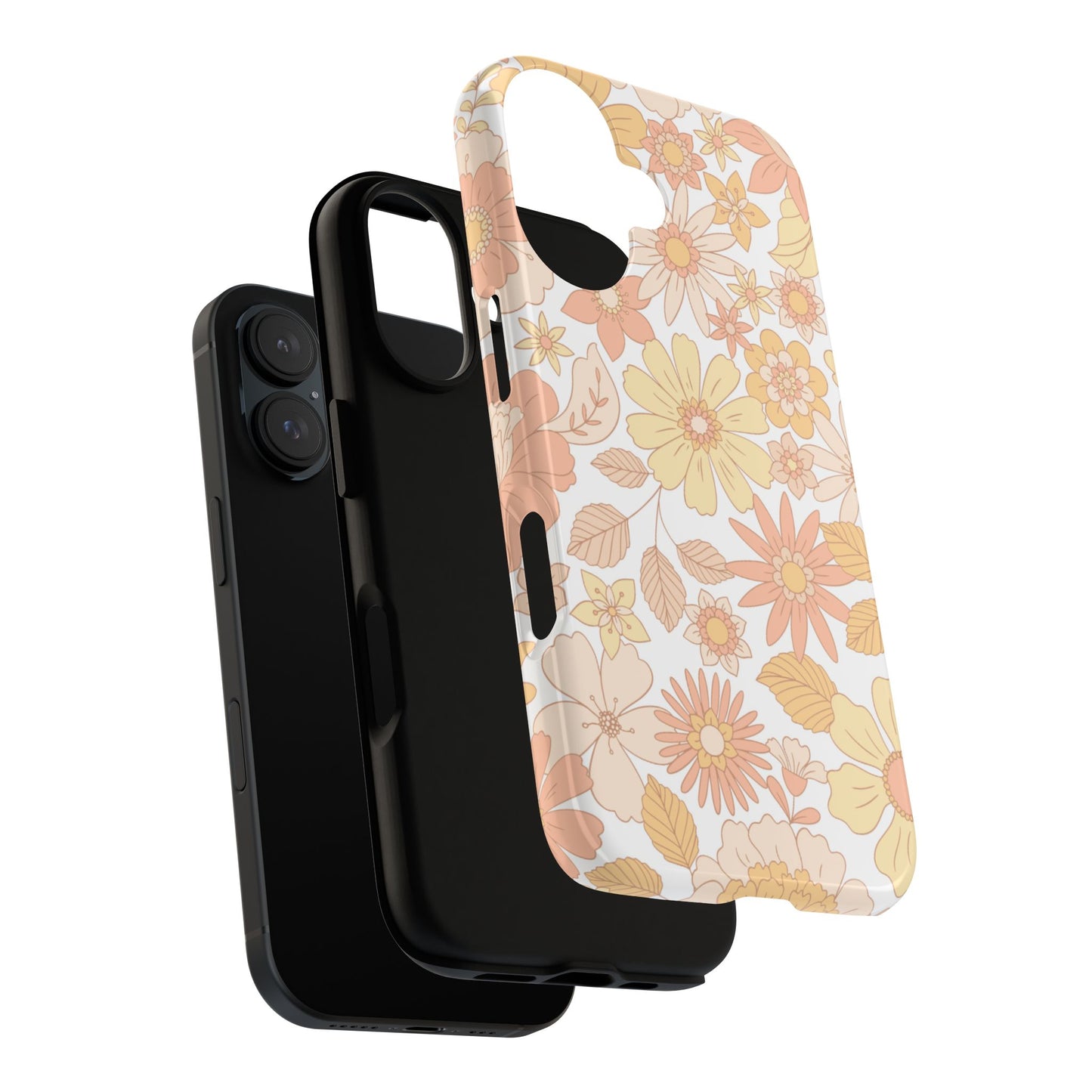 Floral Phone Case - Cute Protective Cover, Girly Gift, Spring Accessory, Unique Design, Floral Pattern Phone Accessory