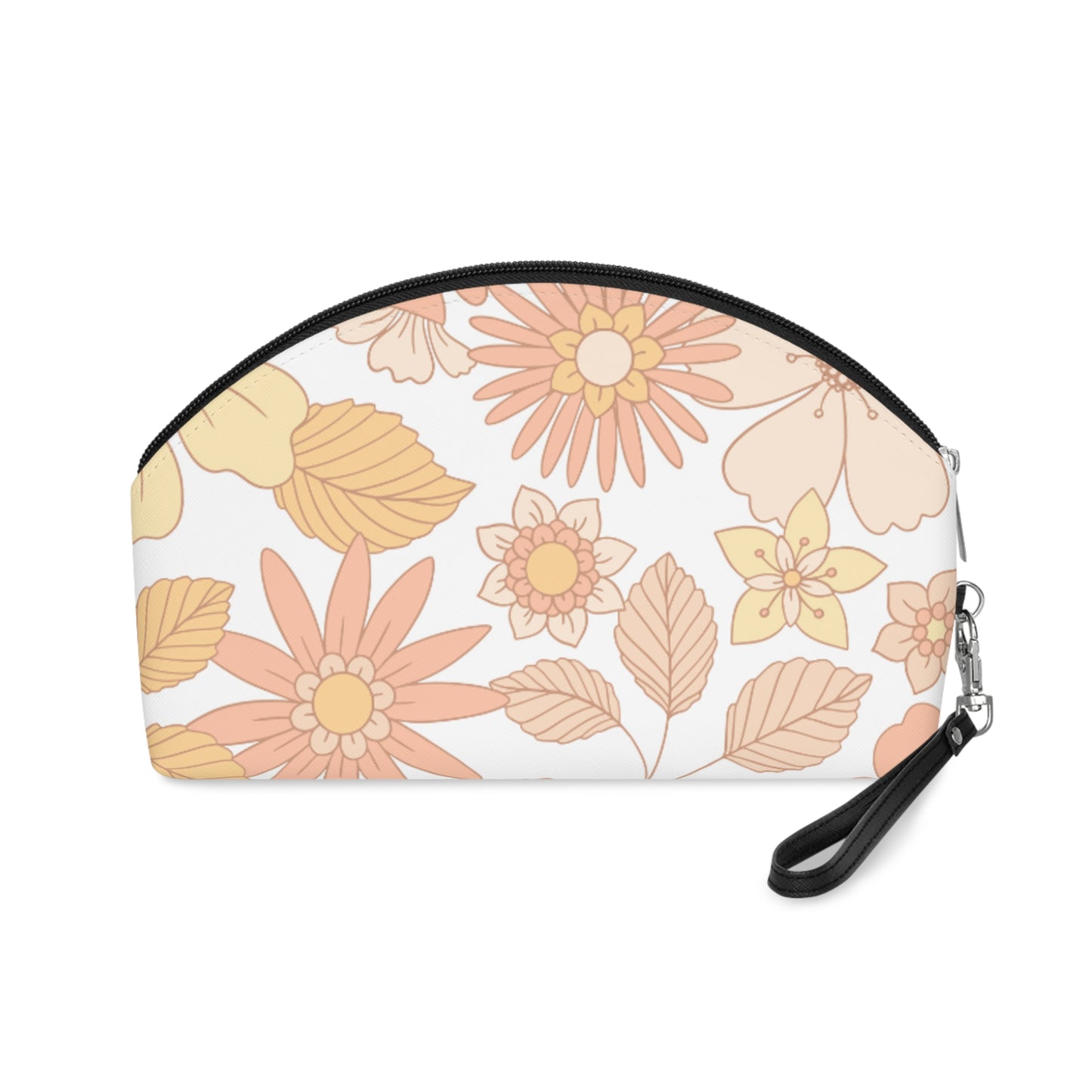 Boho Floral Makeup Bag - Travel Bag, Great Gift for Her, Stocking Stuffer, Durable, Cosmetic Case
