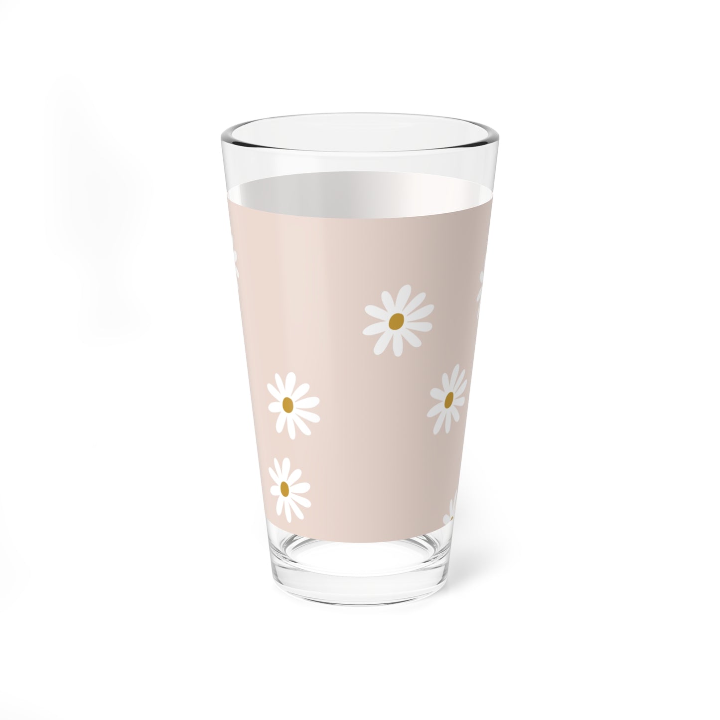 Floral Mixing Glass, 16oz - Perfect for Cocktails, Wedding Gifts, Kitchen Decor, Summer Parties, and Celebrations