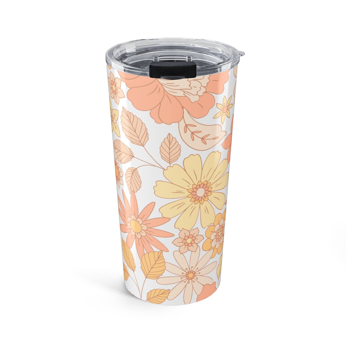 Floral Tumbler | 20oz Travel Mug with Vibrant Flower Design | Perfect for Gifts, Home Decor, Summer BBQs, and More