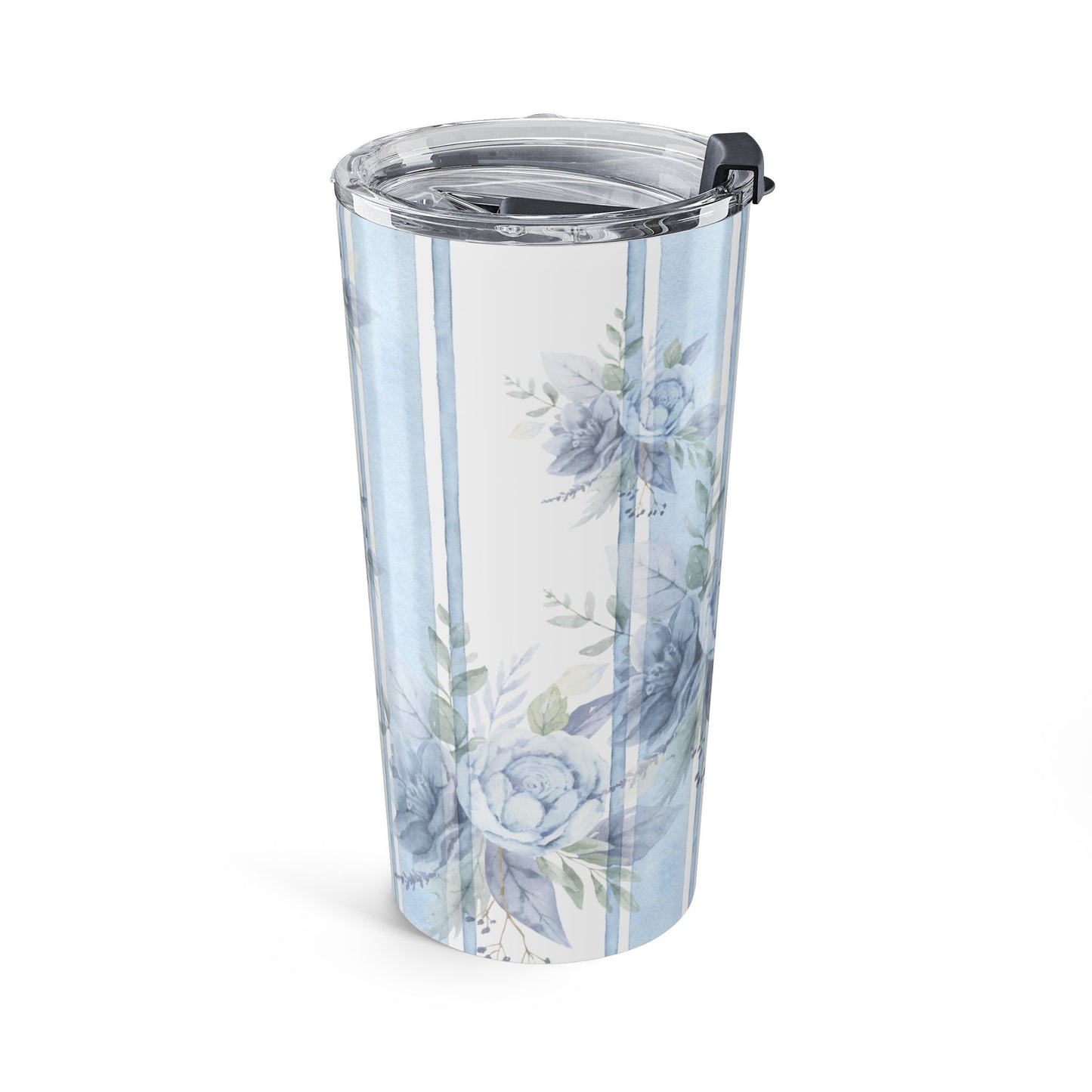 Blue Floral Tumbler | Stylish 20oz Travel Mug | Perfect for Gifts, Coffee Lovers, Home Decor, Mother's Day, Outdoor Adventures