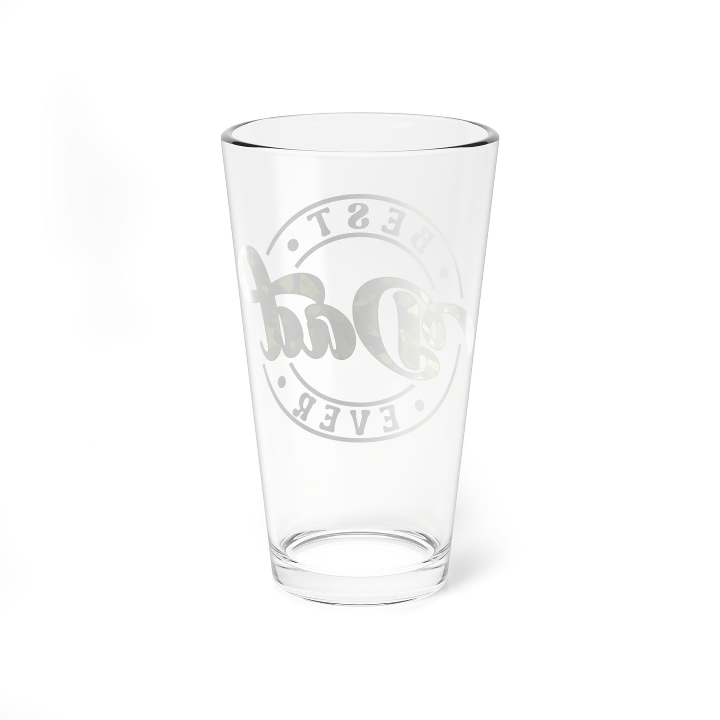 Best Dad Ever Mixing Glass, 16oz - Perfect Gift for Father's Day, Birthdays, Home Bar, Collectibles, Handcrafted Drinkware