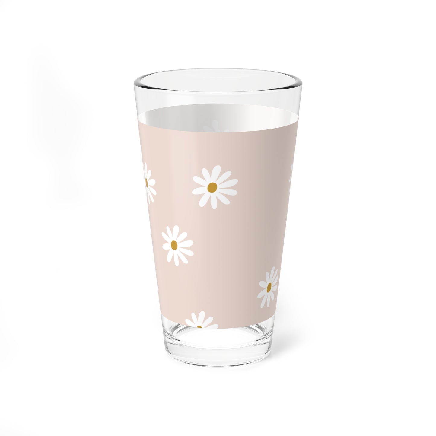 Floral Mixing Glass, 16oz - Perfect for Cocktails, Wedding Gifts, Kitchen Decor, Summer Parties, and Celebrations