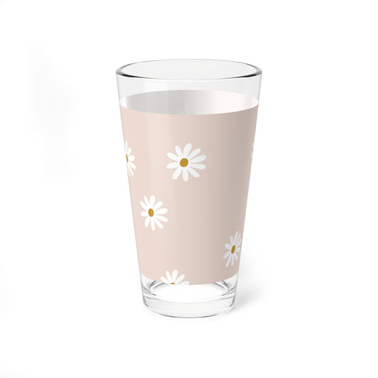 Floral Mixing Glass, 16oz - Perfect for Cocktails, Wedding Gifts, Kitchen Decor, Summer Parties, and Celebrations