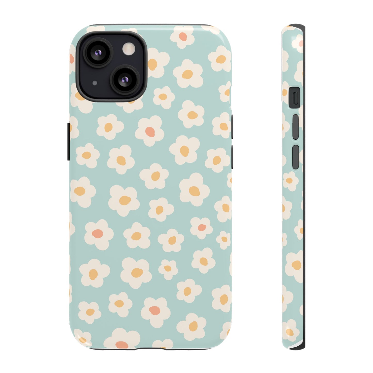 iPhone Tough Cases, Whimsical Boho Floral Design, Unique Fun Gift, Stocking Stuffer, Protective Phone Cover