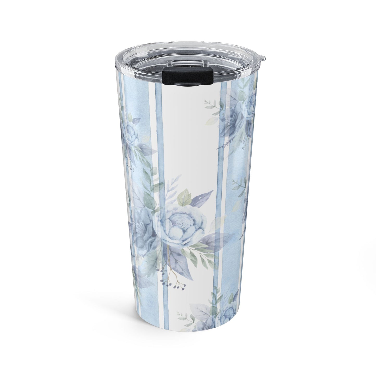 Blue Floral Tumbler | Stylish 20oz Travel Mug | Perfect for Gifts, Coffee Lovers, Home Decor, Mother's Day, Outdoor Adventures