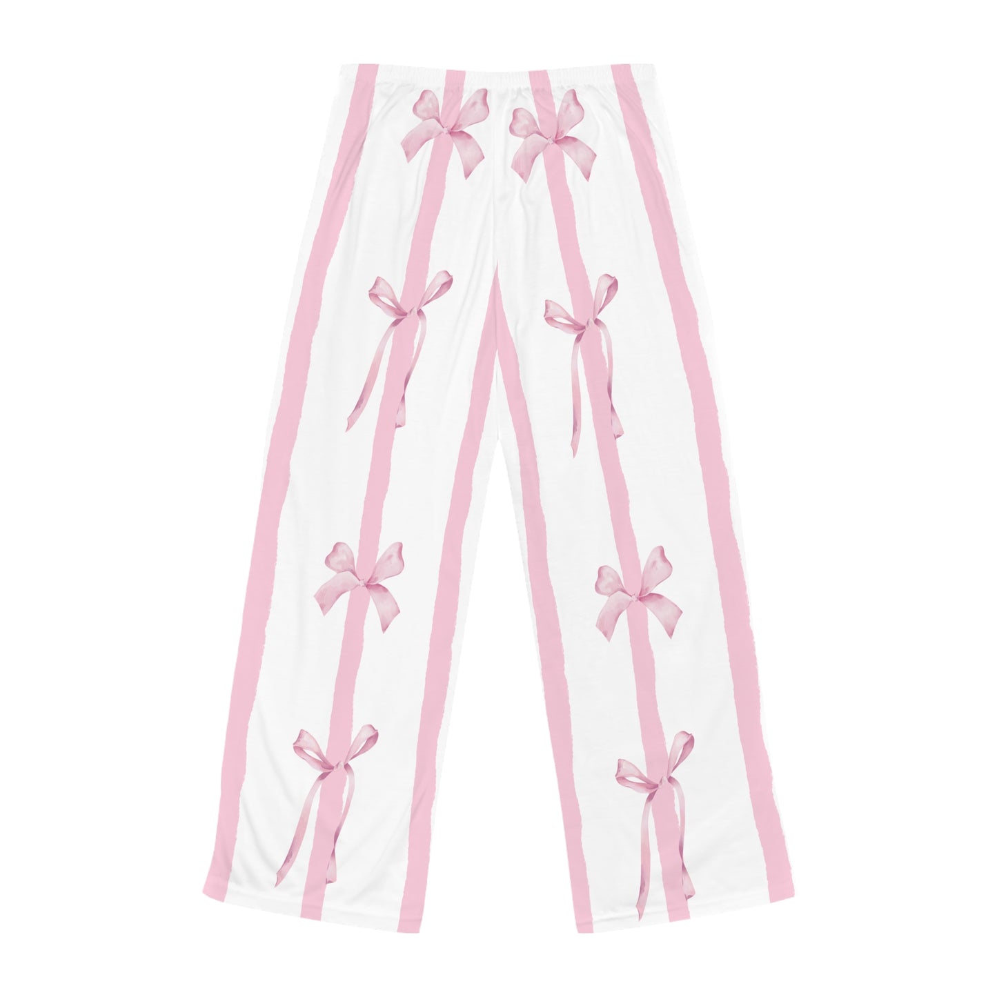 Elegant Women's Pajama Pants with Bow Design