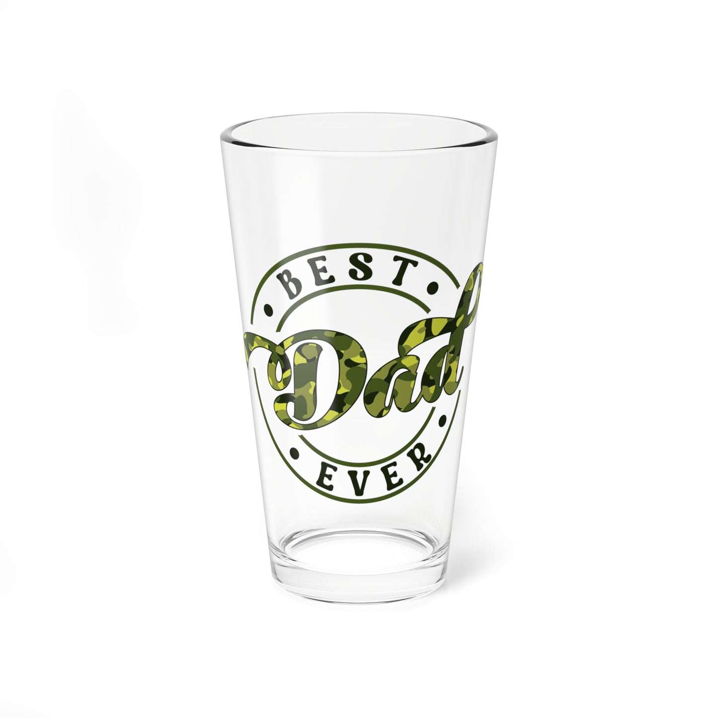 Best Dad Ever Mixing Glass, 16oz - Perfect Gift for Father's Day, Birthdays, Home Bar, Collectibles, Handcrafted Drinkware