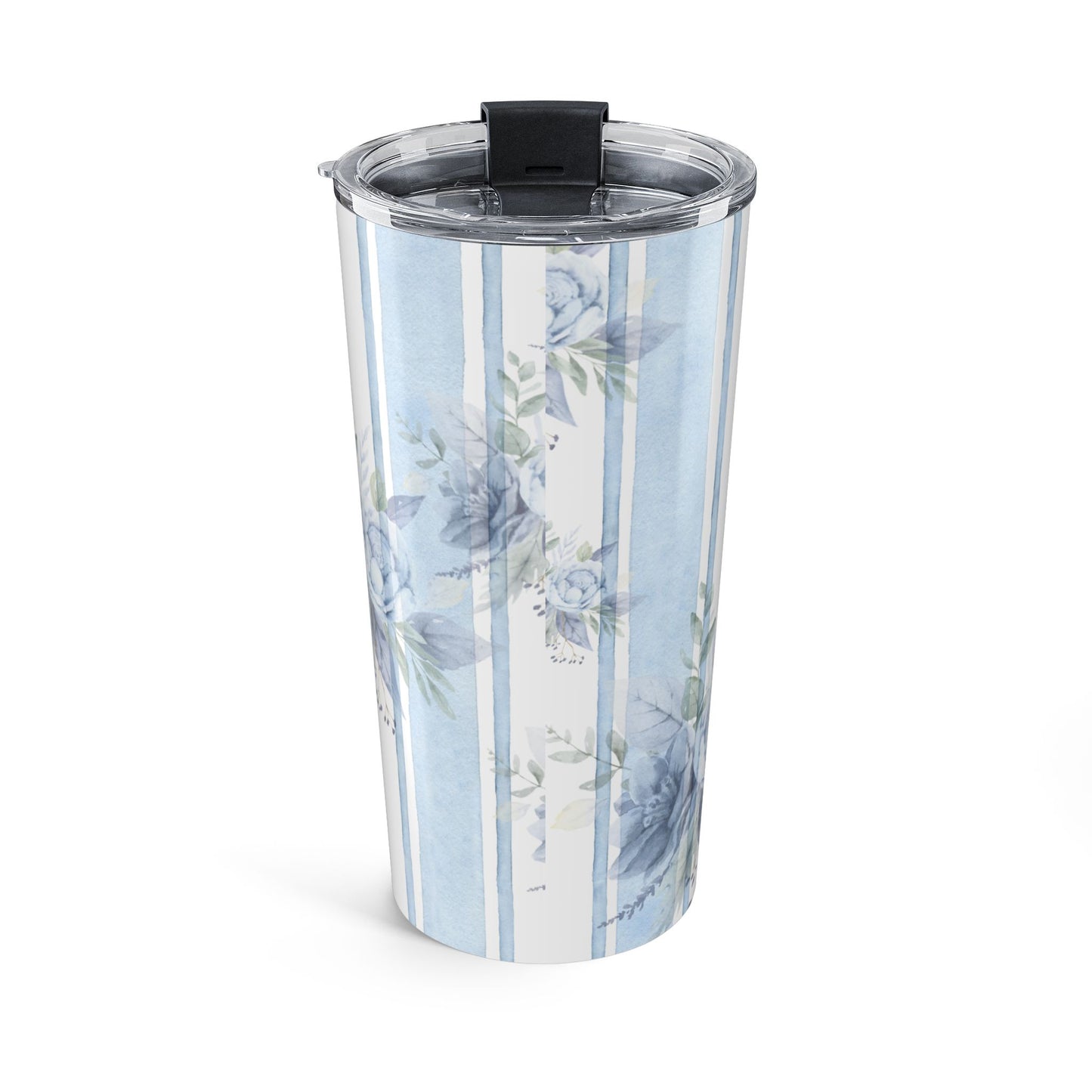 Blue Floral Tumbler | Stylish 20oz Travel Mug | Perfect for Gifts, Coffee Lovers, Home Decor, Mother's Day, Outdoor Adventures