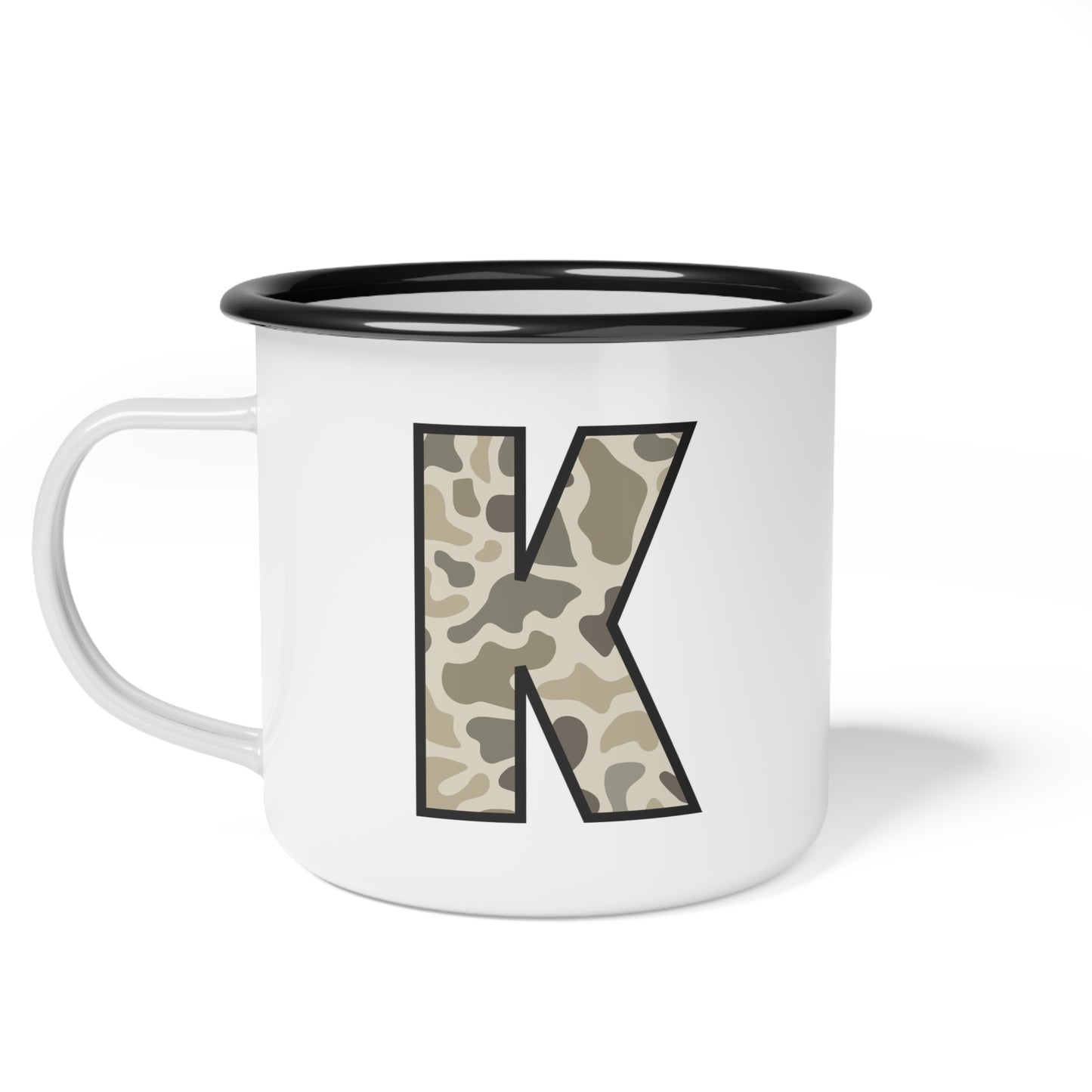 Personalized Enamel Camp Cup - Great Gift for Men and Children, Travel Mug, Custom Camping Mug, Metal Cup