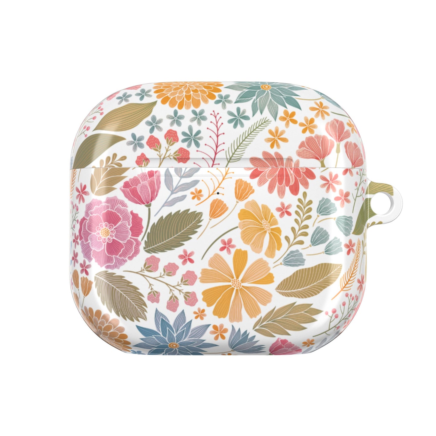 Floral AirPod Cases, Colorful Fun Print, Perfect Gift for Stylish Music Lovers, Custom Earbud Holder, Protective Headphone Covers,