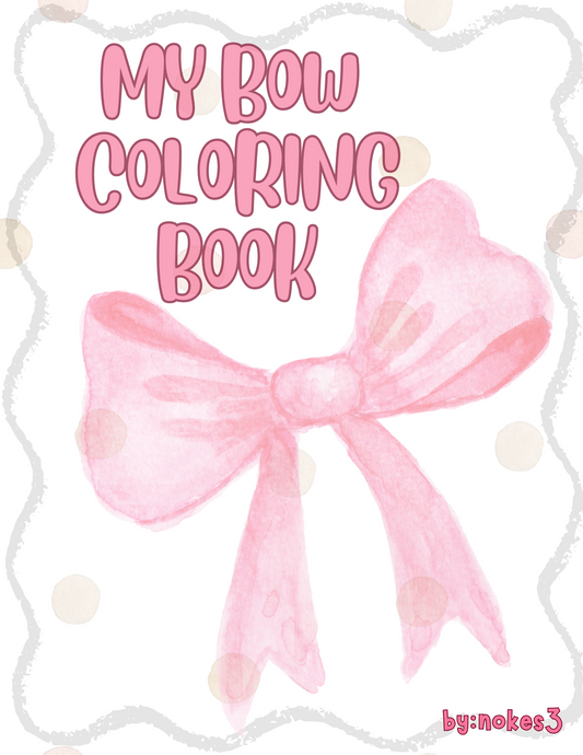 Whimsical Bows Coloring Book (30-Page PDF Download)