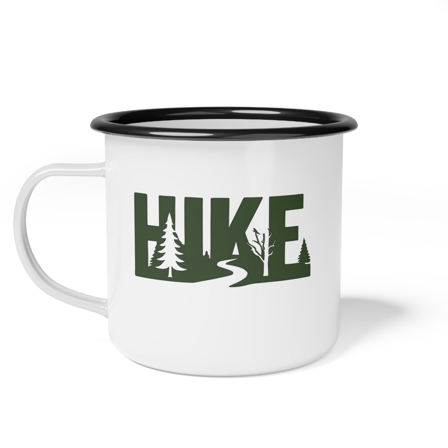 Enamel Mug: Outdoor Camping Coffee Cup, Hiking Gift, Stocking Stuffer - Rustic Drinkware, Adventure Gear, Campfire Essentials, Wilderness