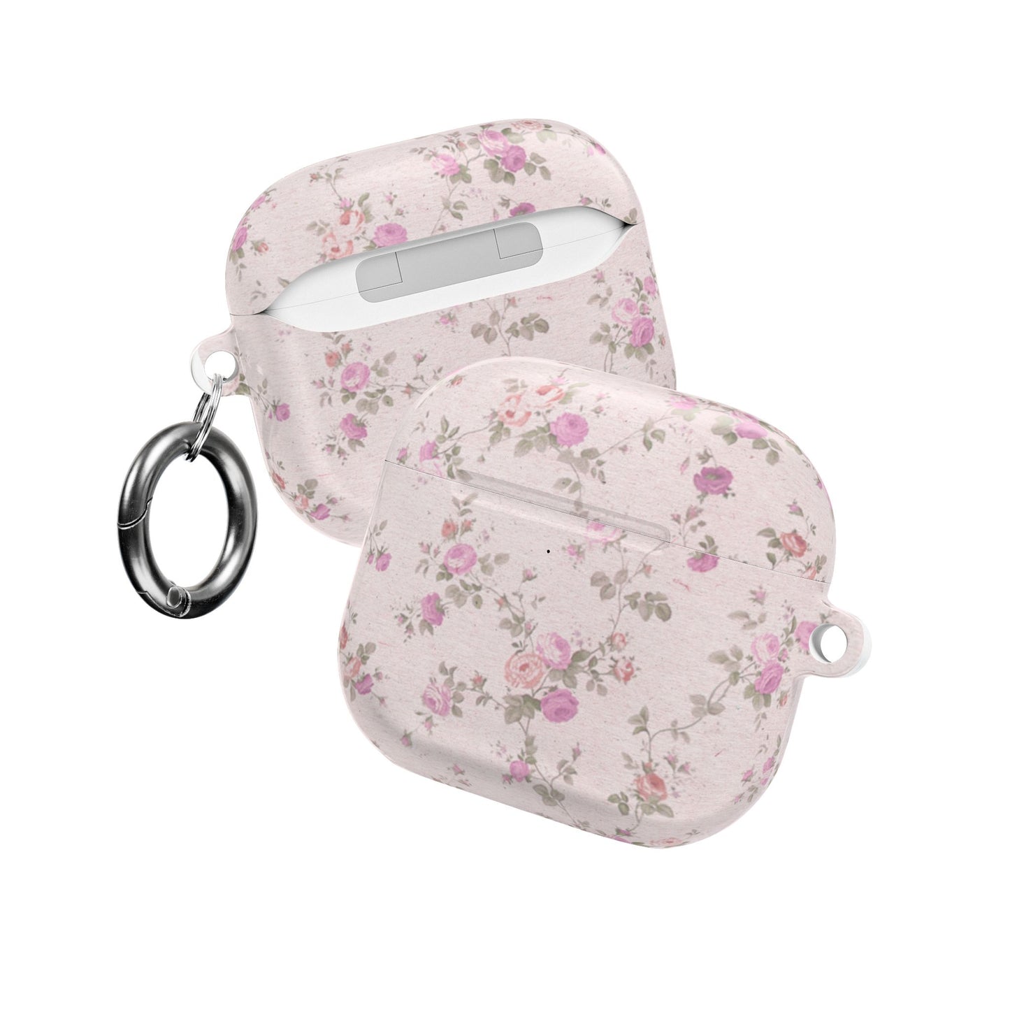 AirPod Cases - Vintage Floral Pink, Great Gift, Stocking Stuffer, Sweet Cottage Style, Timeless