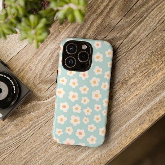 iPhone Tough Cases, Whimsical Boho Floral Design, Unique Fun Gift, Stocking Stuffer, Protective Phone Cover