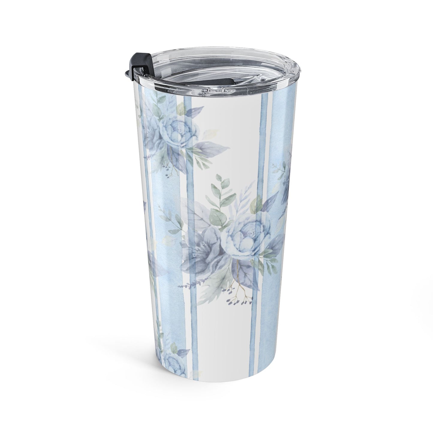 Blue Floral Tumbler | Stylish 20oz Travel Mug | Perfect for Gifts, Coffee Lovers, Home Decor, Mother's Day, Outdoor Adventures
