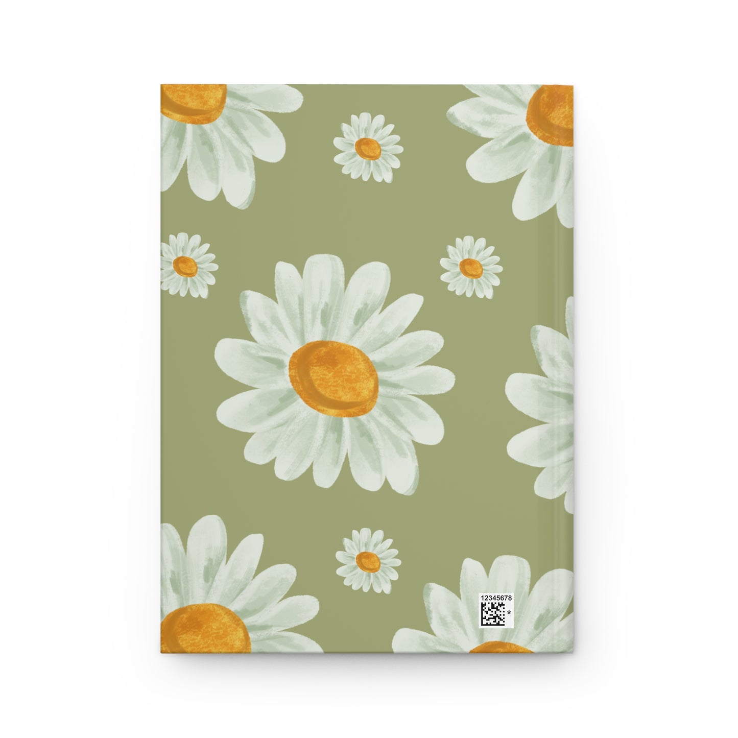 Boho Floral Sage Green Hardcover Journal - Diary Planner Sketch Book - Great Gift Idea - Stocking Stuffer