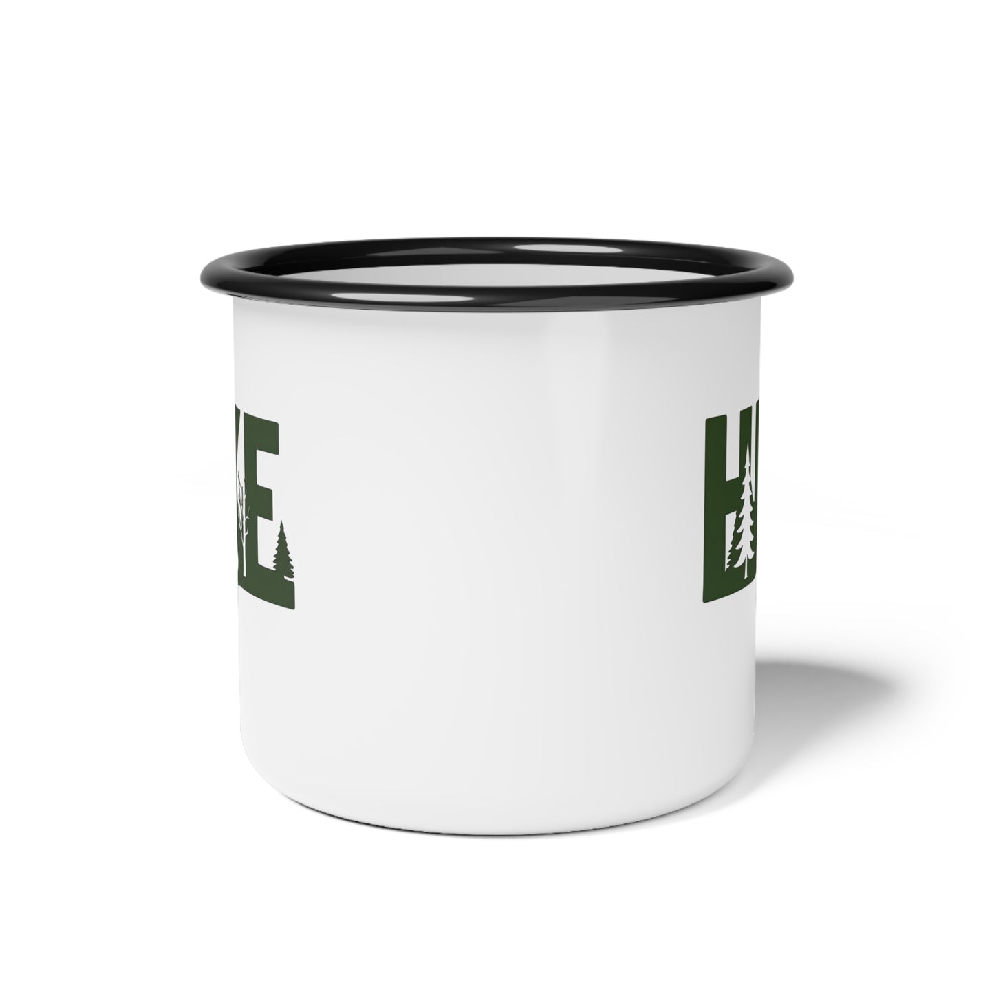 Enamel Mug: Outdoor Camping Coffee Cup, Hiking Gift, Stocking Stuffer - Rustic Drinkware, Adventure Gear, Campfire Essentials, Wilderness