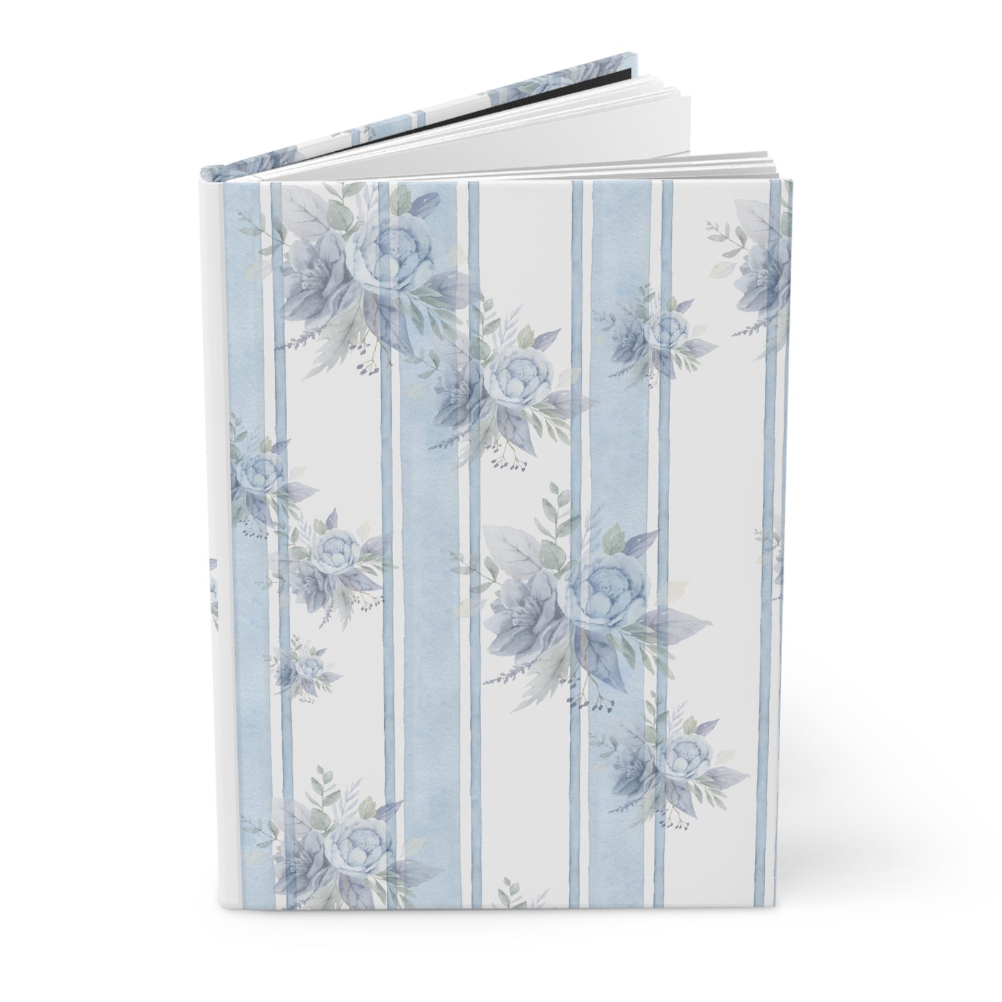 Floral Hardcover Journal, Blue Floral Notebook, Elegant Journal for Writing, Gift for Writers, Floral Stationery, Floral Diary