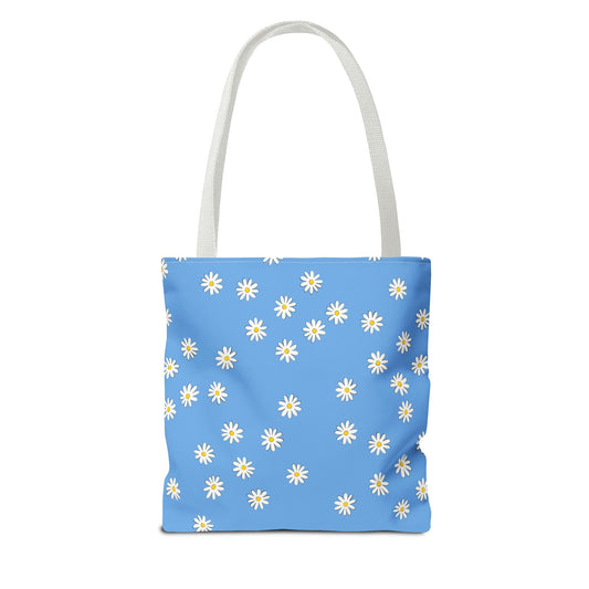 Floral Daisy Tote Bag - Stylish All-Over Print for Everyday Use