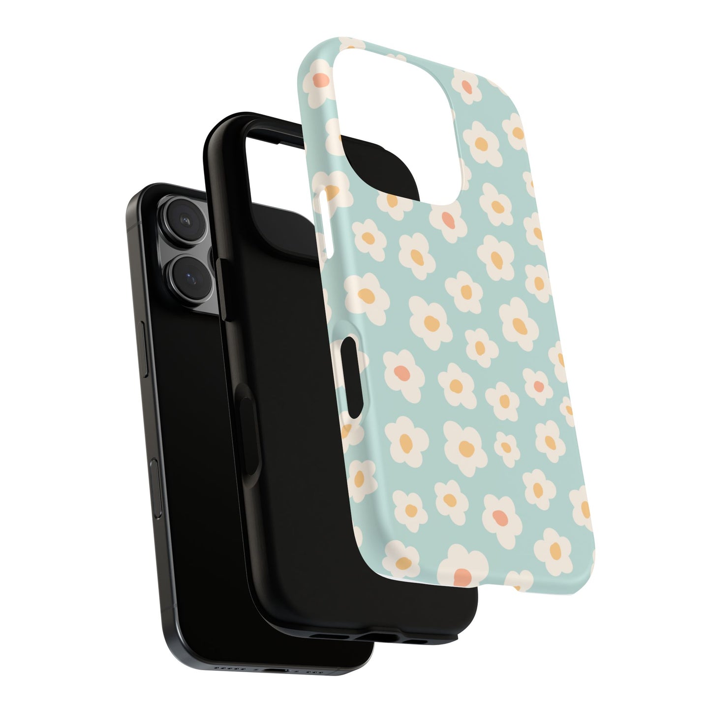 iPhone Tough Cases, Whimsical Boho Floral Design, Unique Fun Gift, Stocking Stuffer, Protective Phone Cover