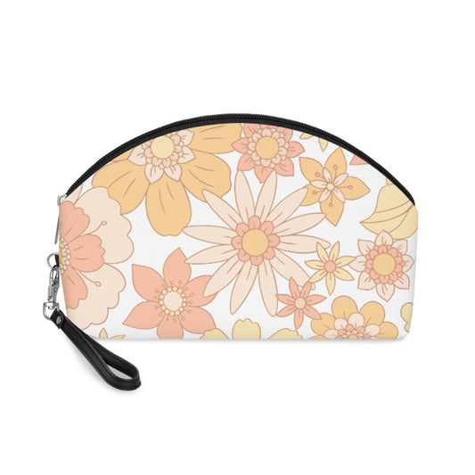 Boho Floral Makeup Bag - Travel Bag, Great Gift for Her, Stocking Stuffer, Durable, Cosmetic Case