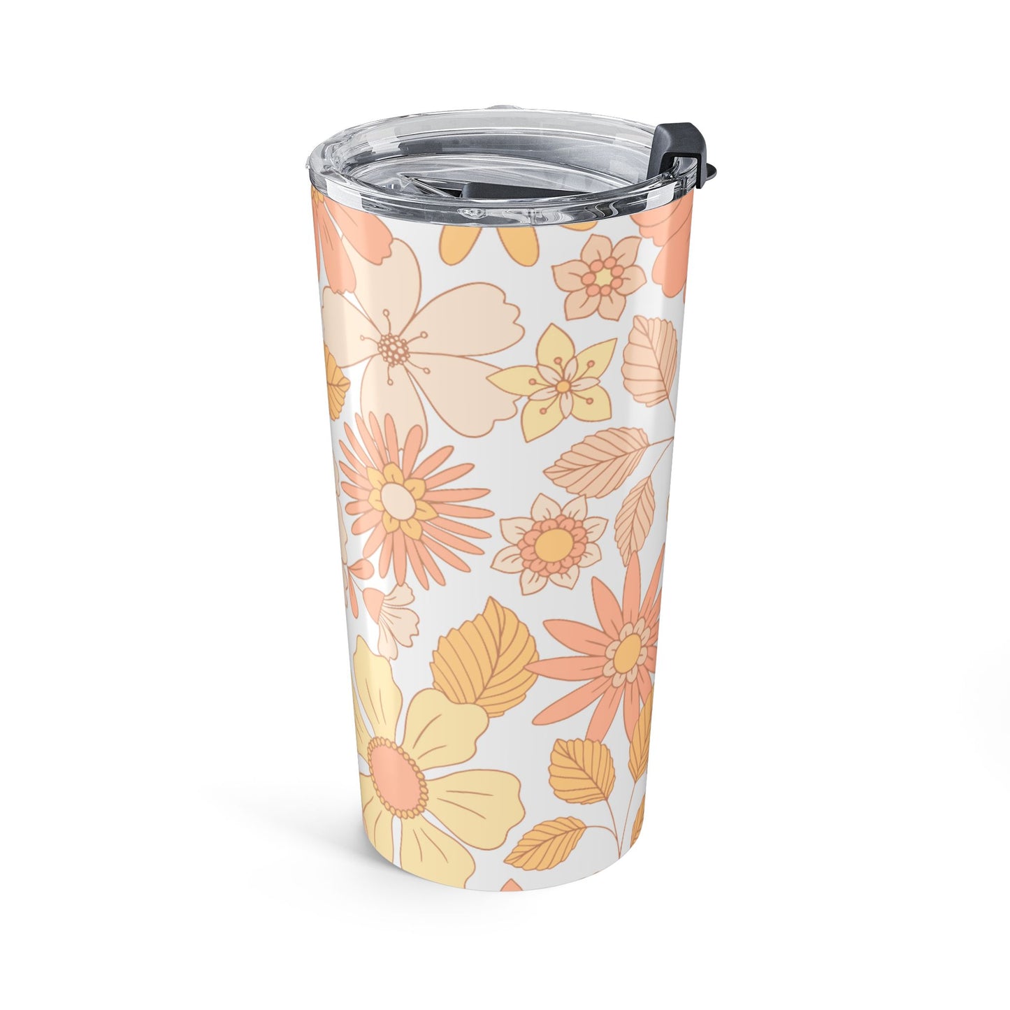 Floral Tumbler | 20oz Travel Mug with Vibrant Flower Design | Perfect for Gifts, Home Decor, Summer BBQs, and More