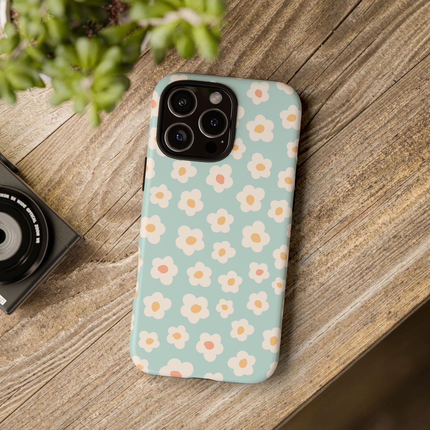 iPhone Tough Cases, Whimsical Boho Floral Design, Unique Fun Gift, Stocking Stuffer, Protective Phone Cover