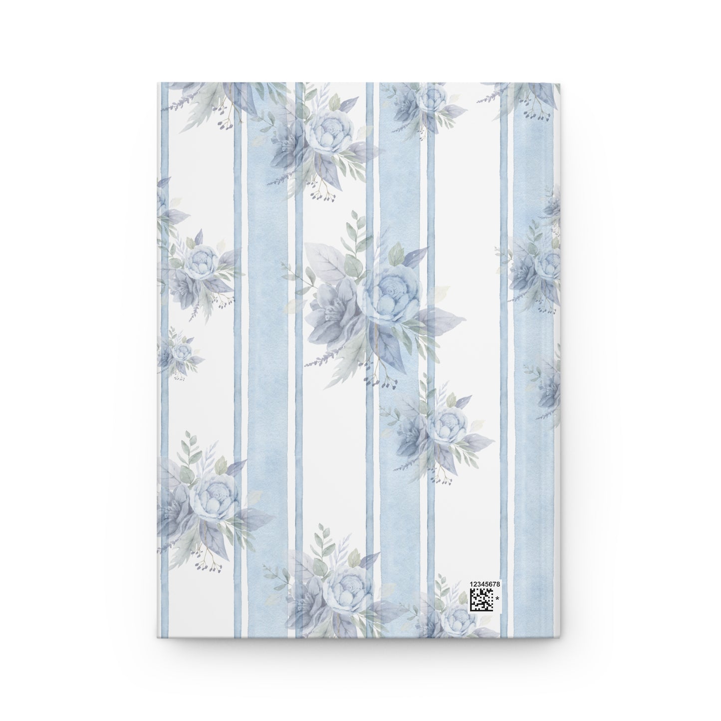 Floral Hardcover Journal, Blue Floral Notebook, Elegant Journal for Writing, Gift for Writers, Floral Stationery, Floral Diary