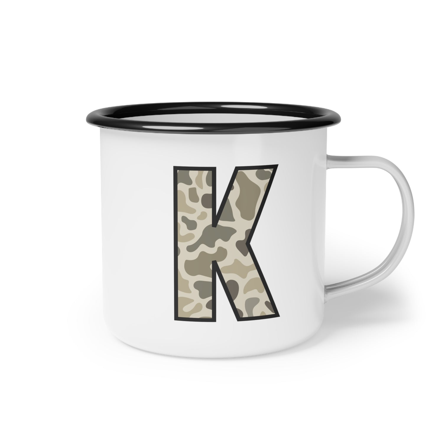 Personalized Enamel Camp Cup - Great Gift for Men and Children, Travel Mug, Custom Camping Mug, Metal Cup